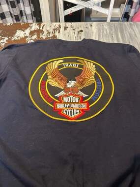 Vintage Harley-Davidson Operation Iraqi Freedom Eagle Graphic Sweatshirt XXXL